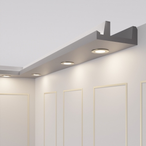 100 Meter OL-45 Profil LED Spots für indirekte Beleuchtung  75x200mm